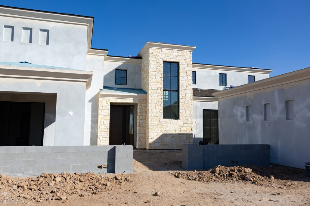 Make it Moody Custom Home Build in Gilbert AZ - Stucco