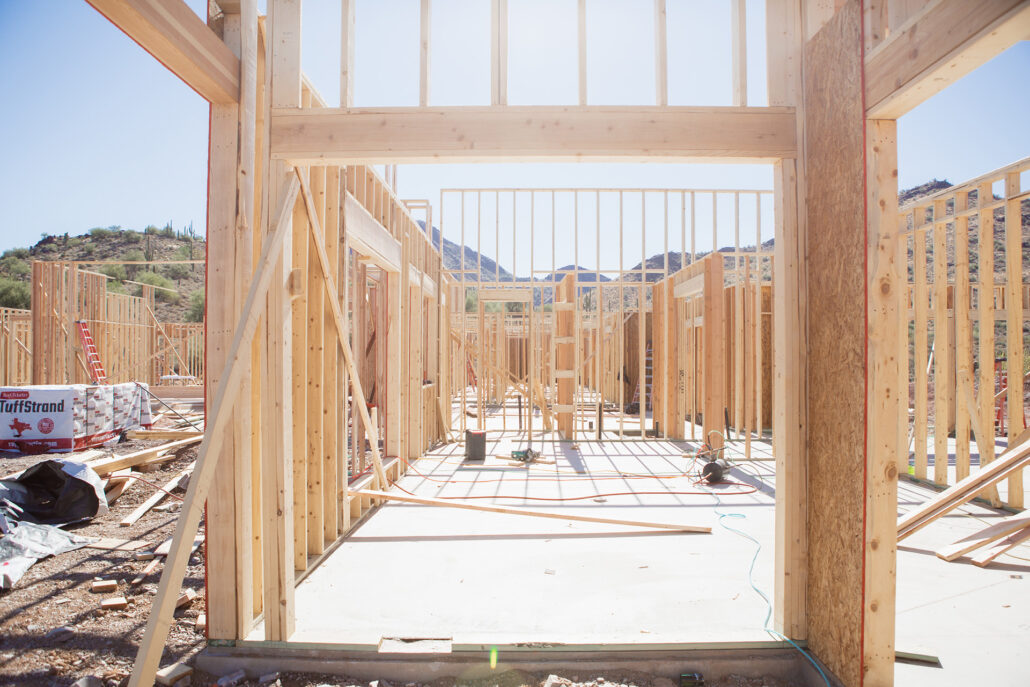 New Build Home Framing Construction