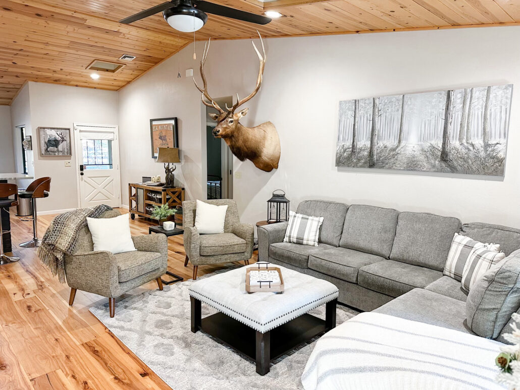 Modern Mountain Retreat Living Room